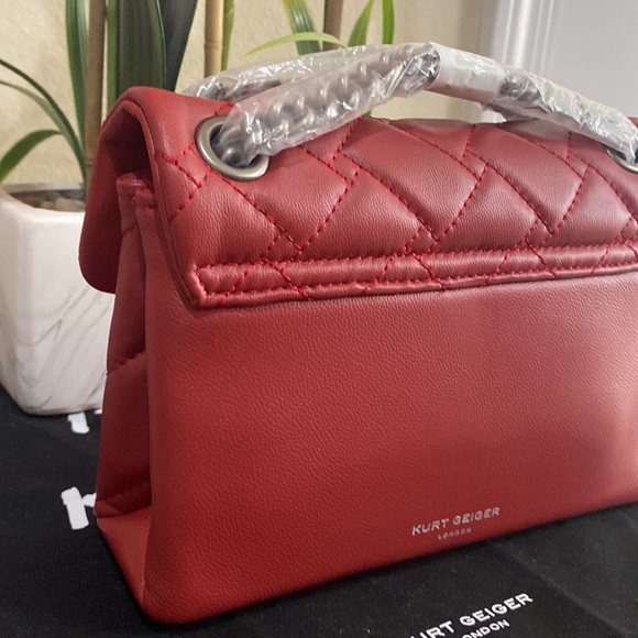 Kurt Geiger London Mini Kensington quilted Leather Crossbody bag - Picture 9 of 13